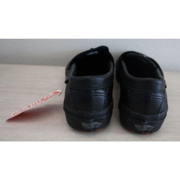 Vans VN0A5KRBA6H Men's Sz 4.5 Women's 6 Black Check Tassel Leather Loafers - Picture 3 of 7